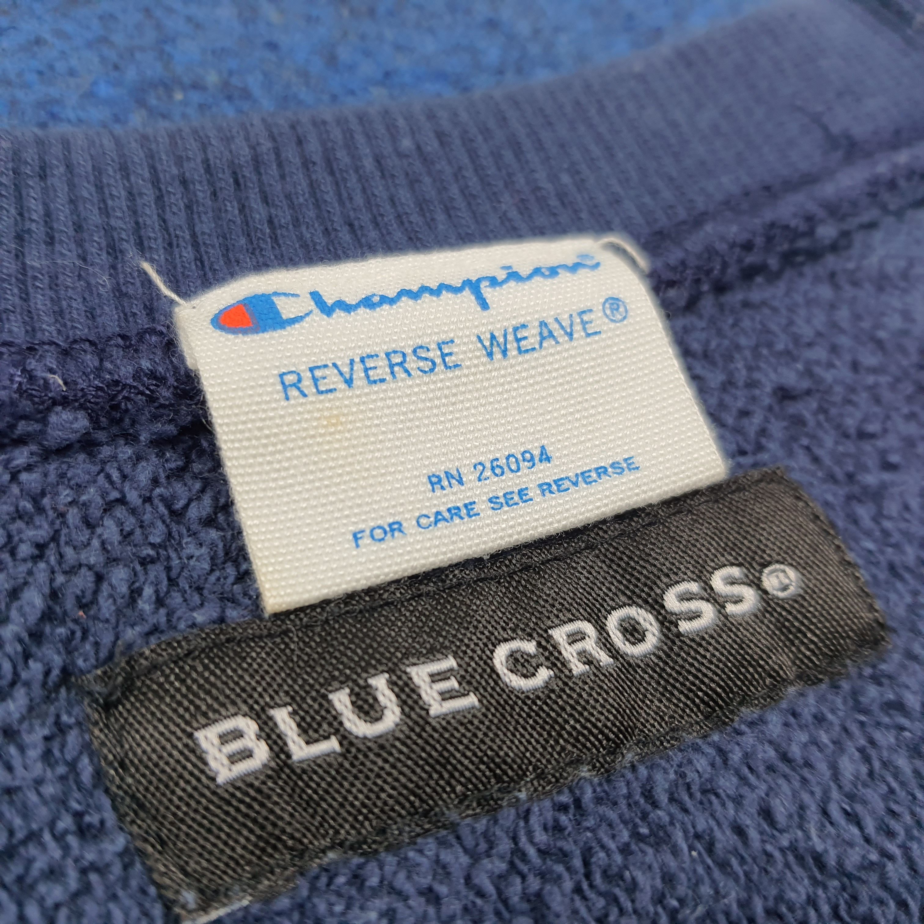 Champion Rare Vintage Blue Cross x Champion Sweatshirt C279N15 Size US S / EU 44-46 / 1 - 6 Thumbnail