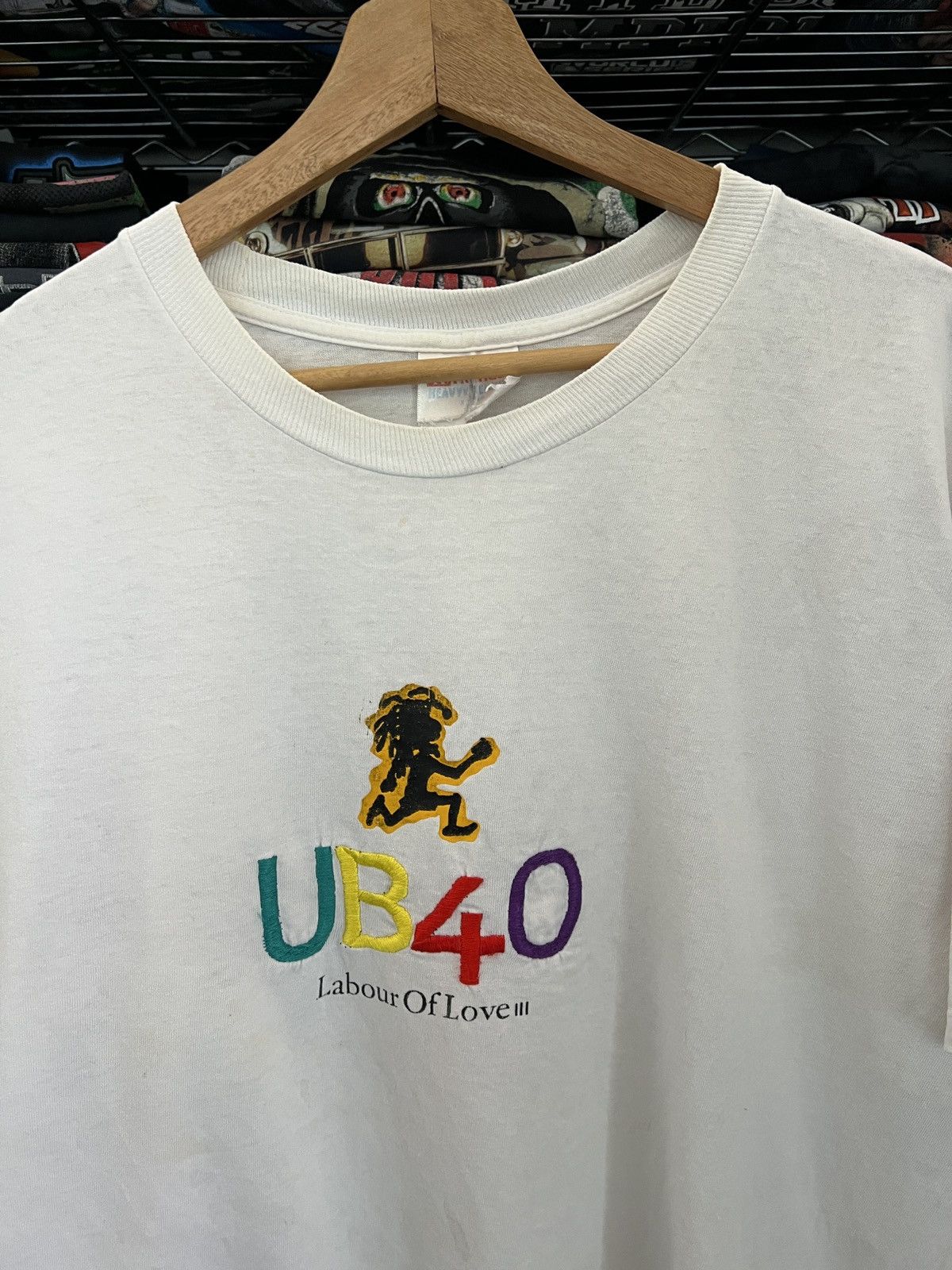 Band Tees 1998 UB40 Labour of Love III Mexico Tour Embroidered Tee Size US XL / EU 56 / 4 - 4 Thumbnail