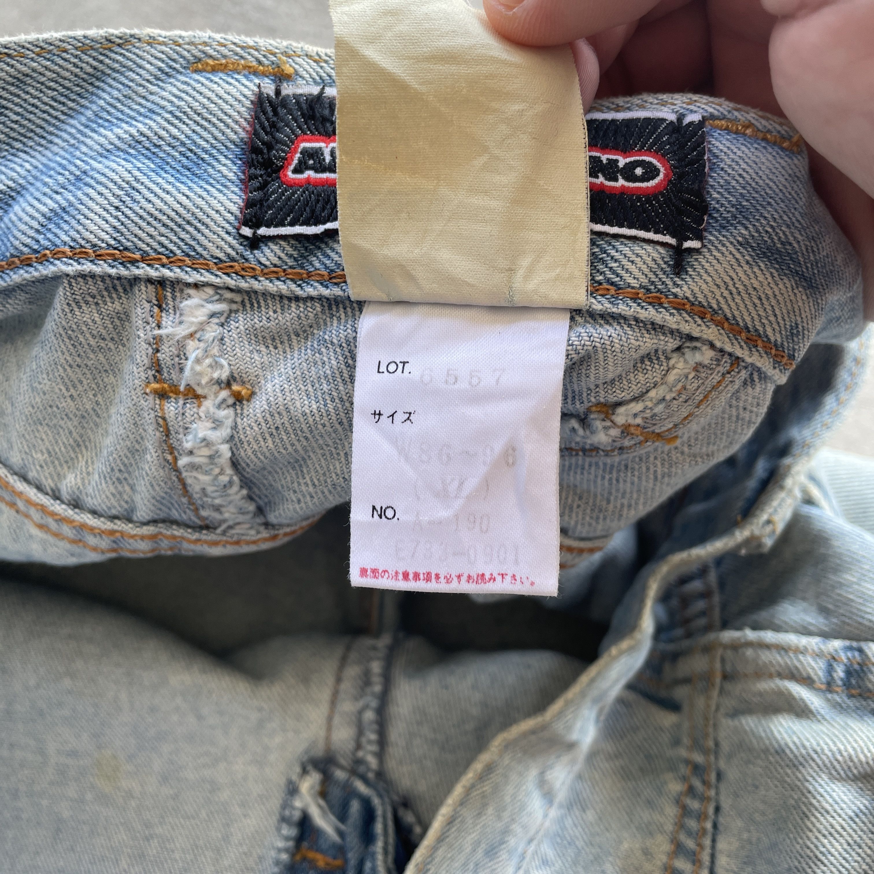 Jean × Vintage Vintage Americano Rusty/Dirty Denim Pants Baggy Jeans Size US 35 - 10 Thumbnail