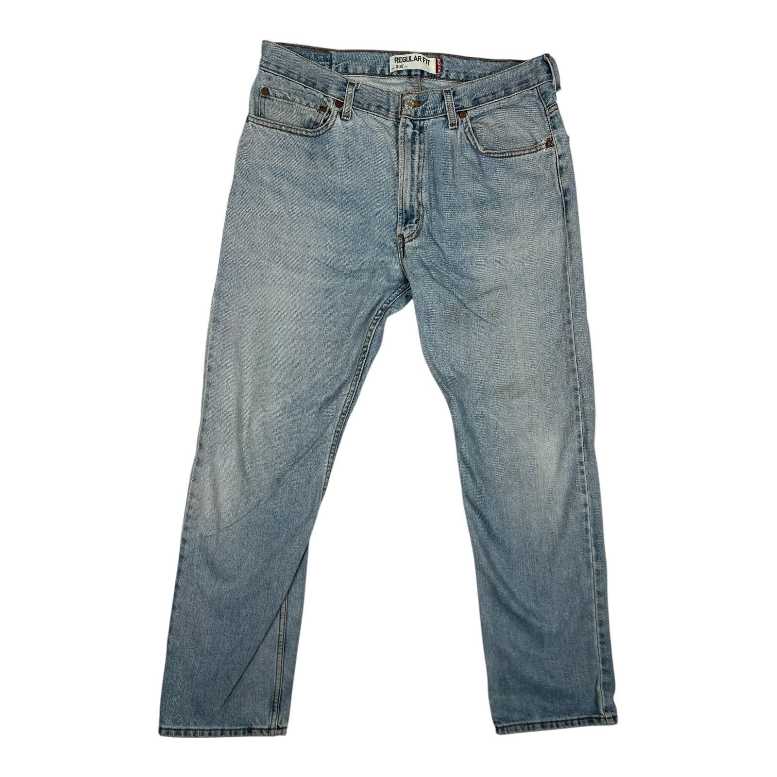 Levi's Vintage 505 Levi’s Blue Denim Jeans Size 36x32 Distressed Gr Size US 36 / EU 52 - 1 Thumbnail