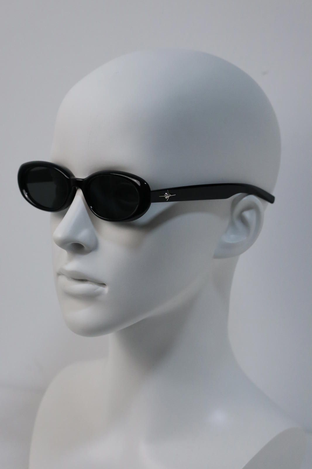 Other Y2k Avant Garde Cat Eye Round Black Sunglasses Unisex OS Size ONE SIZE - 1 Thumbnail