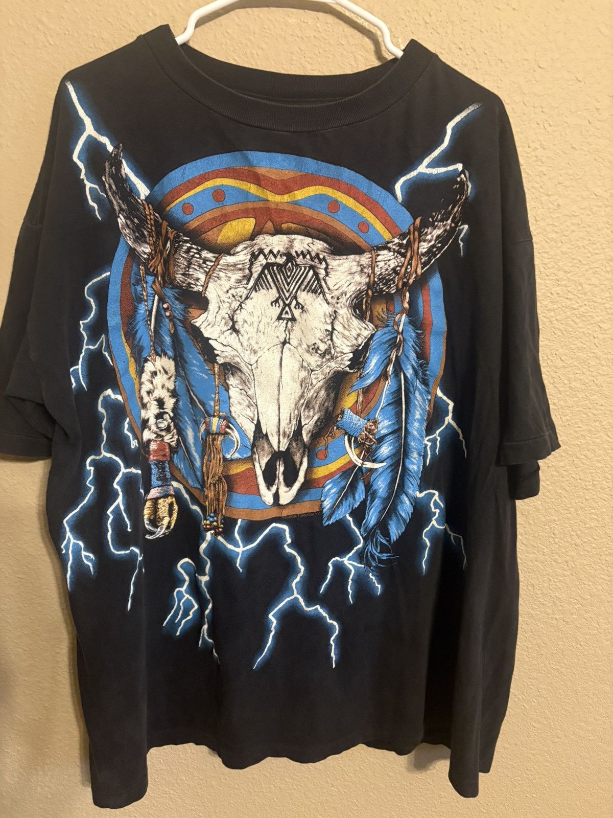 Other Vintage American Thunder Shirt Eagle Indian Print Size US XXL / EU 58 / 5 - 7 Thumbnail