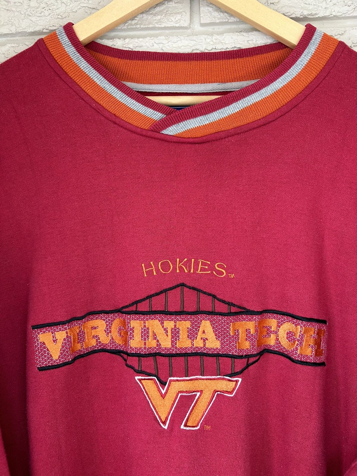Starter Vintage Starter Virginia Tech Pullover Sweater Size US XL / EU 56 / 4 - 3 Thumbnail