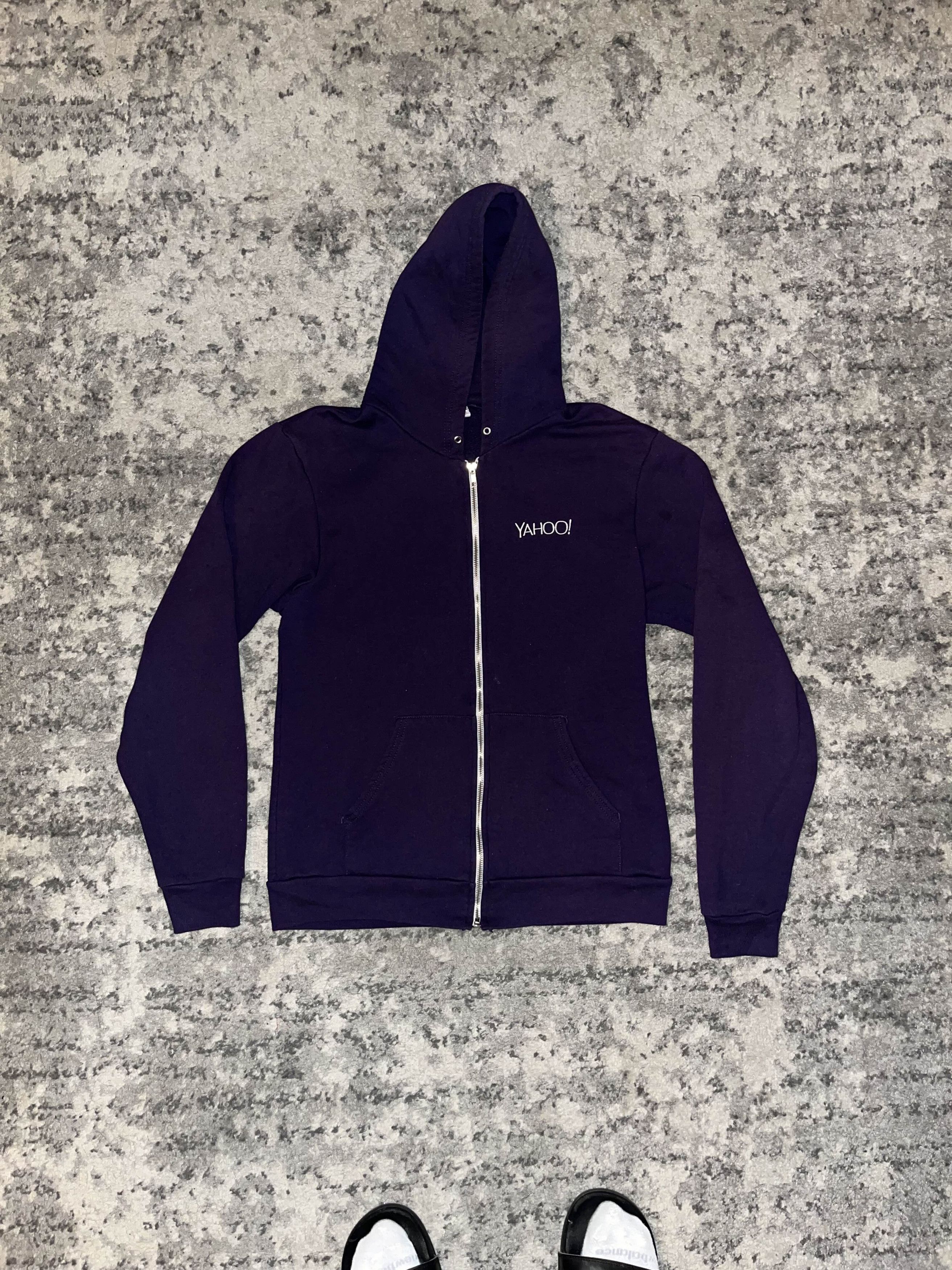 Vintage Vintage Sunfaded 2000s Yahoo! Zip Up Sweater Size US M / EU 48-50 / 2 - 2 Thumbnail
