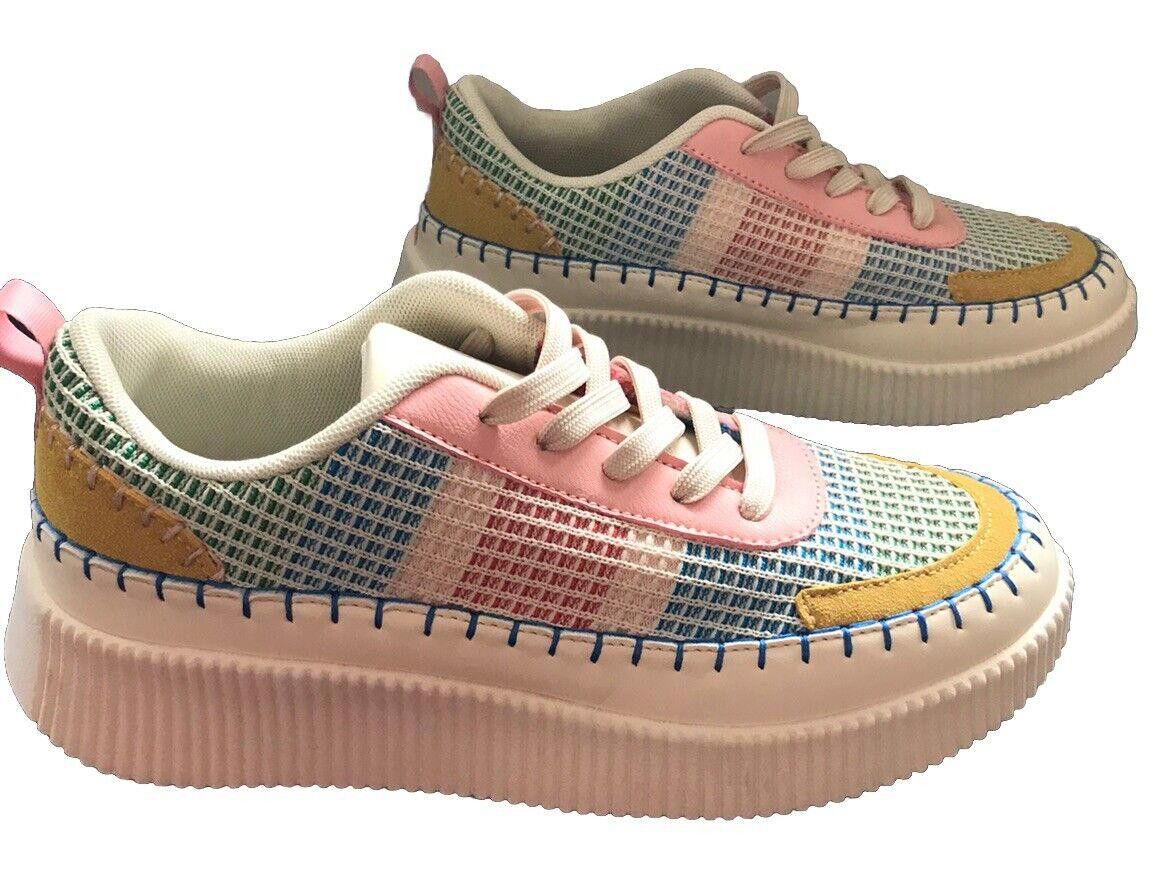 Nicole Miller Nicole Miller Mixed Media Brita Platform Sneaker New Sz 7.5 Size US 7.5 / IT 37.5 - 4 Thumbnail