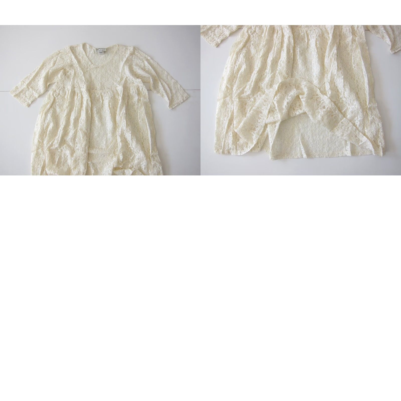 Vintage VINTAGE Elena Collection 100% Rayon Ivory Crochet Floral Peasant Blouse Small Womens Blouse Size S / US 4 / IT 40 - 8 Thumbnail