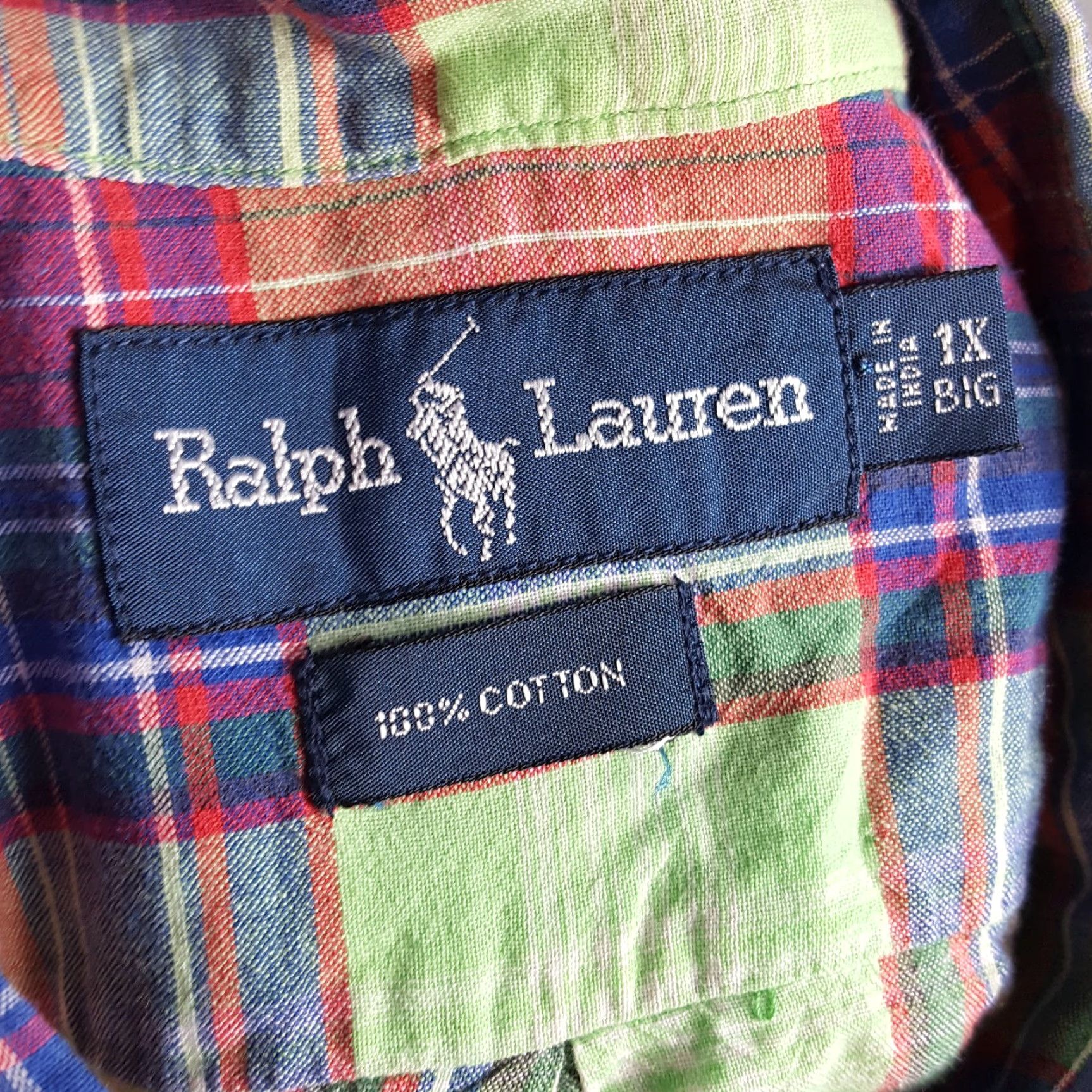 Ralph Lauren VINTAGE Ralph Lauren Plaid Shirt Mens Size 1X Short Sleeve Button-Down Preppy Madras 90s Classic Workwear Polo Pony Logo Mens Size US XL / EU 56 / 4 - 7 Thumbnail