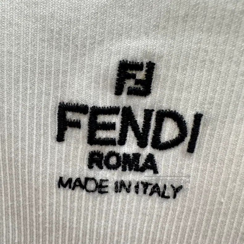 Fendi Fendi Letter Double F Embroidered Vest Cotton Size XS / US 0-2 / IT 36-38 - 6 Thumbnail
