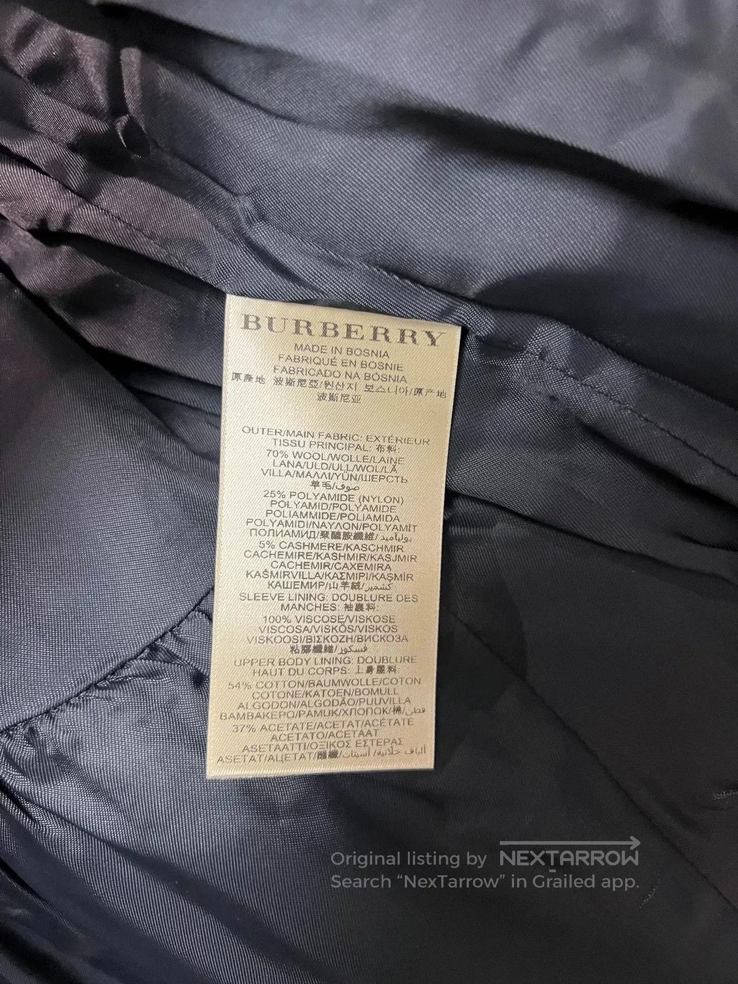 Burberry Burberry Short Wool Coat UK Size 8. Size XS / US 0-2 / IT 36-38 - 4 Thumbnail