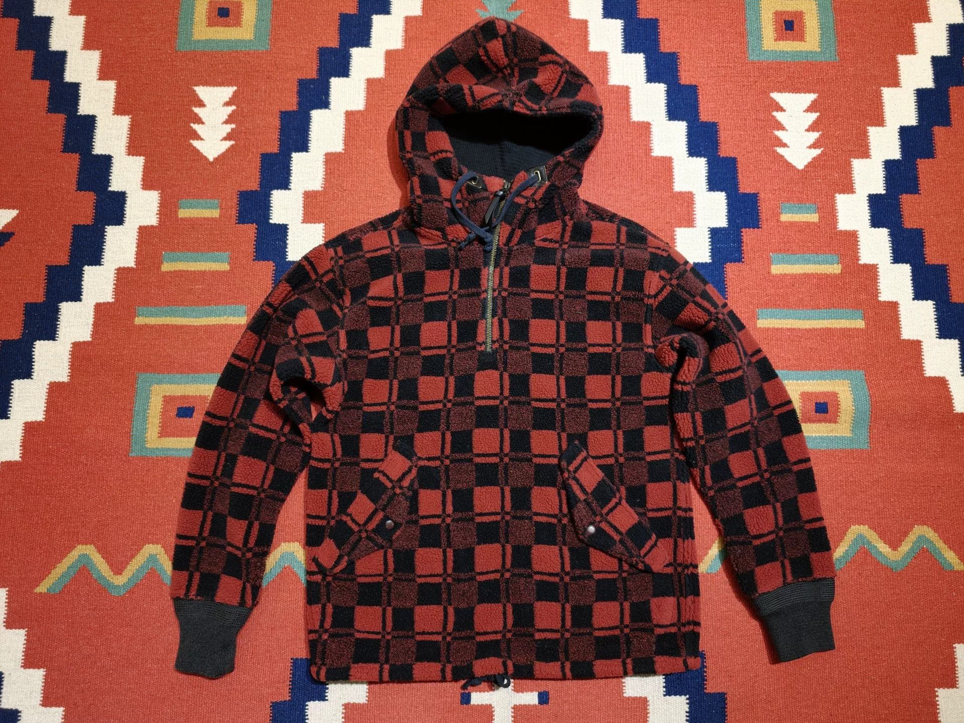 RRL Ralph Lauren RRL Fleece Hooded Pullover Sweater Size US XS / EU 42 / 0 - 1 Thumbnail