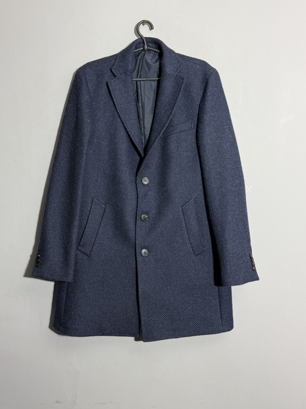 Pal Zileri Pal Zileri LAB Navy Blue wool down coat size 52 Size US L / EU 52-54 / 3 - 1 Thumbnail