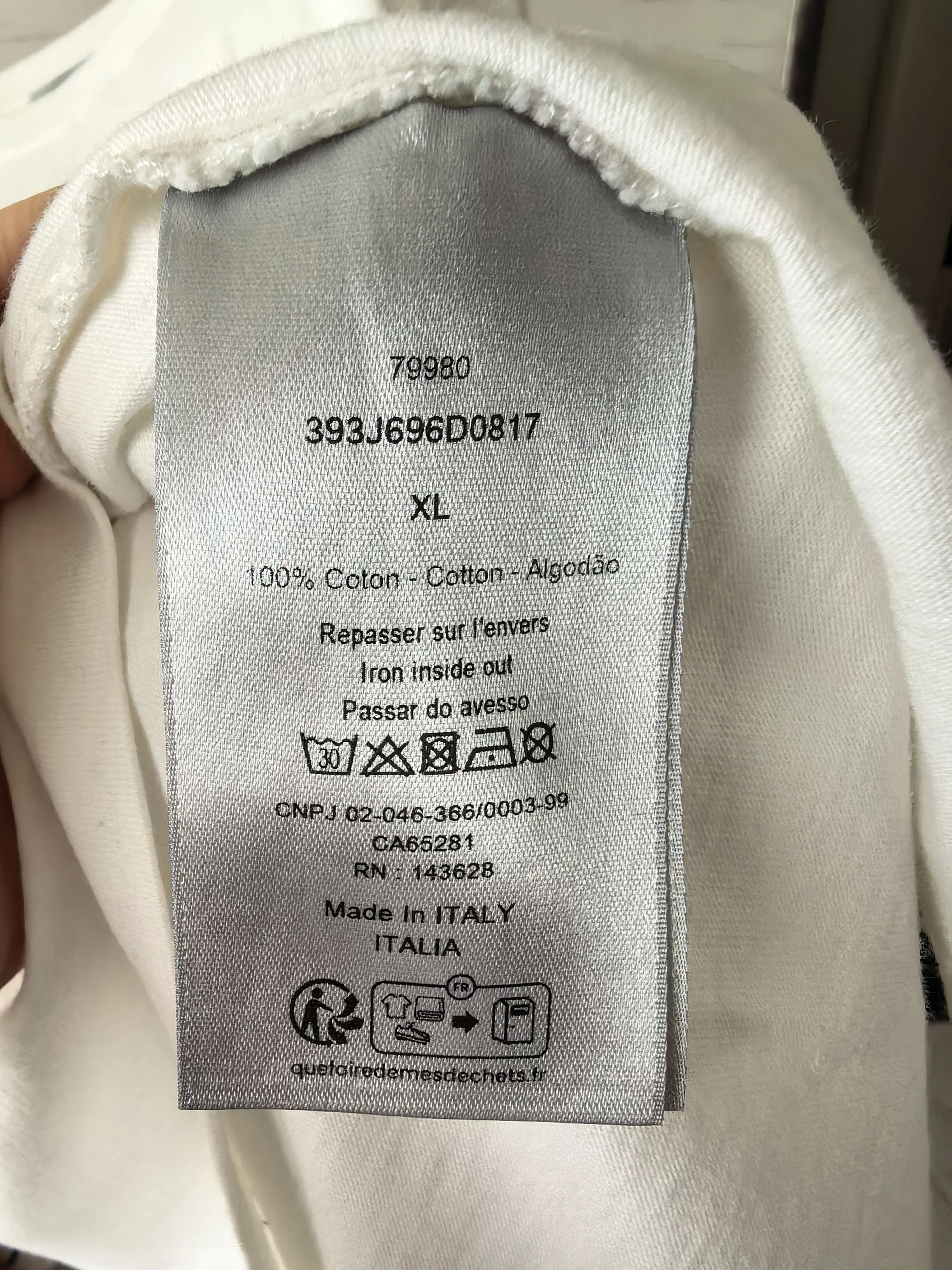 Dior Dior XL Printed Logo Short Sleeve Tee (Worn Once, Unwashed) Size US XL / EU 56 / 4 - 4 Thumbnail