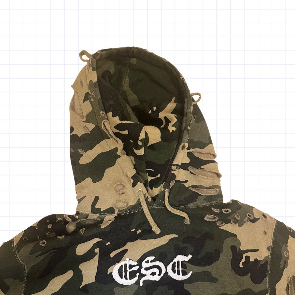 Other ESC Empty Space Custom Distressed Hoodie Small Dip Dye Camo Size US S / EU 44-46 / 1 - 4 Thumbnail