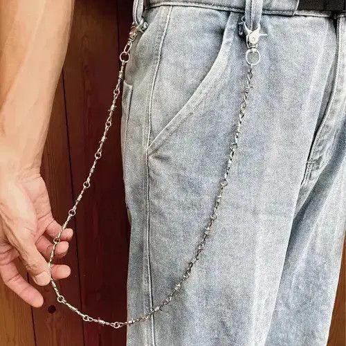 Jewelry Wallet Pocket Chain in Silver, Men's