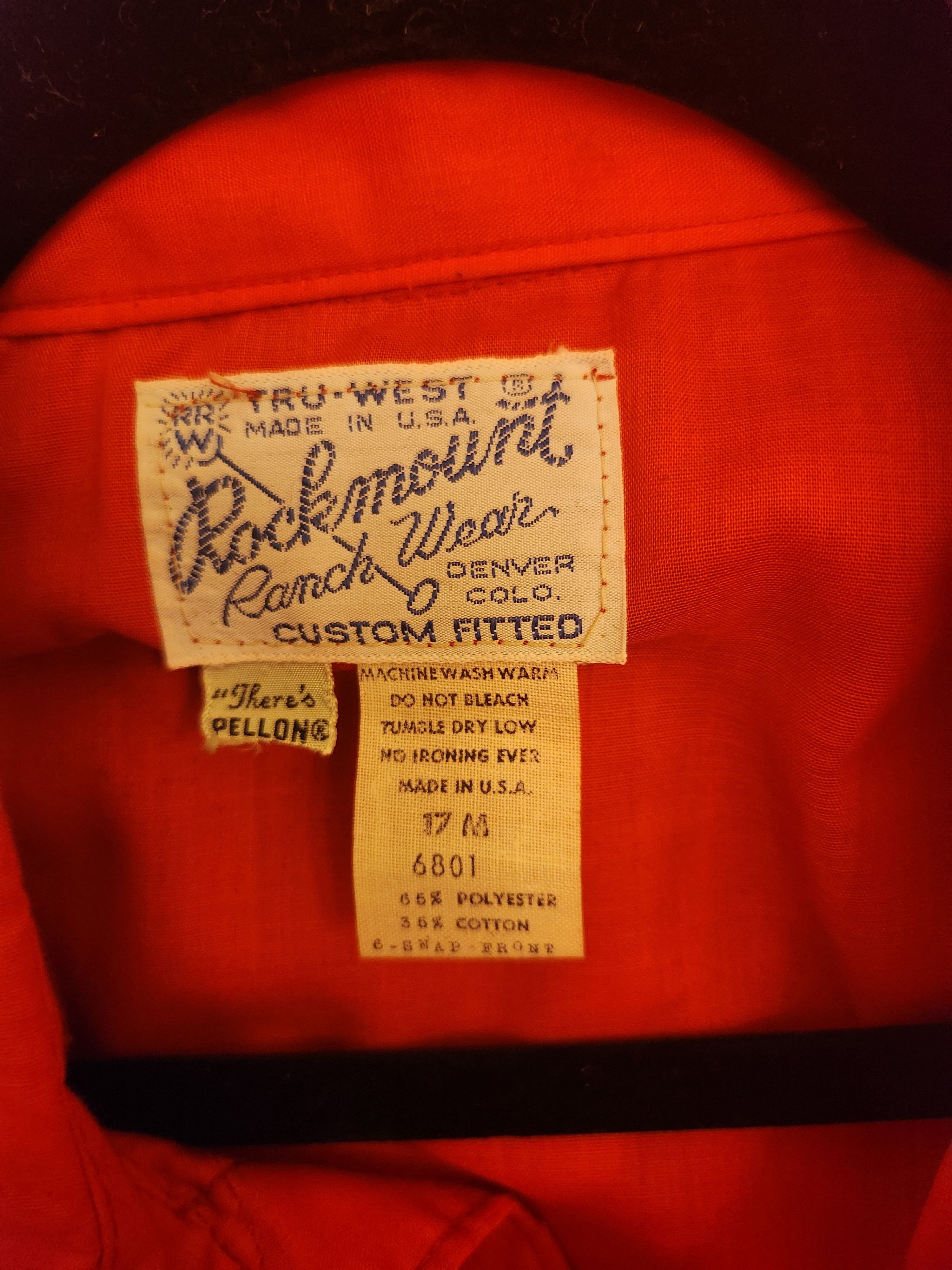 Rockmount Ranch Wear Vintage 50's Men's Western Shirt Size US M / EU 48-50 / 2 - 3 Thumbnail