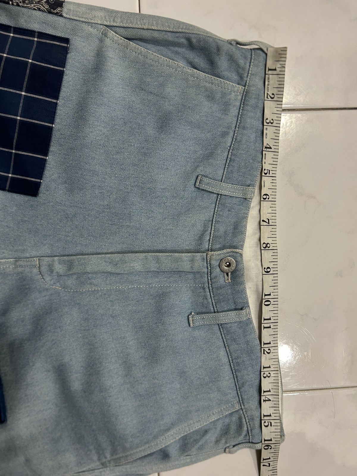 Japanese Brand Y2K Niko And Unstudied Patchwork Sashiko Bandana Jeans Size US 32 / EU 48 - 14 Thumbnail