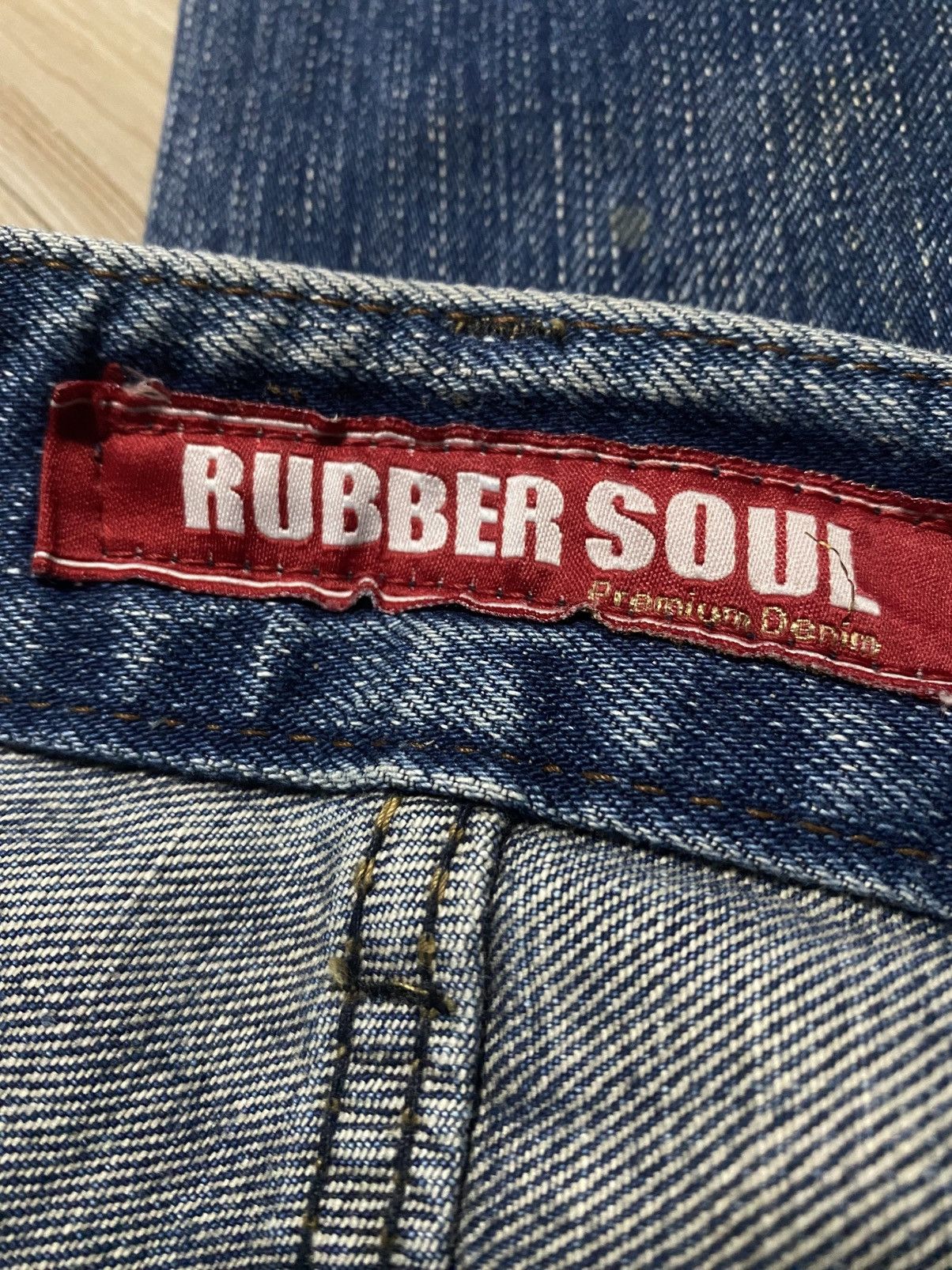 Japanese Brand × Vintage 💥FLARED💥INSANE RUSTY MUDWASH RUBBER SOUL💥 Size US 31 - 13 Thumbnail