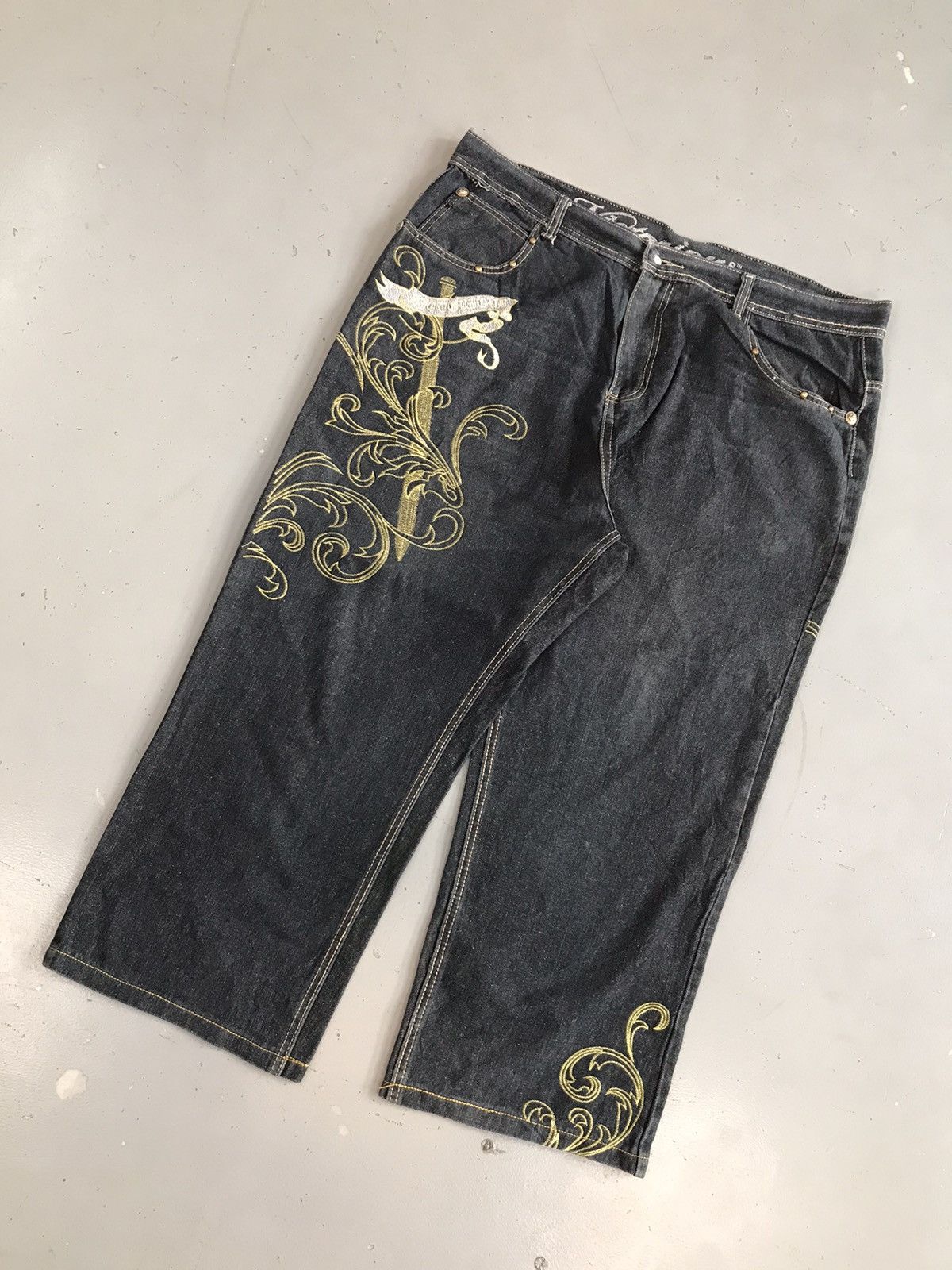 Vintage Vintage victorious wings embroidered denim Size US 40 / EU 56 - 4 Thumbnail