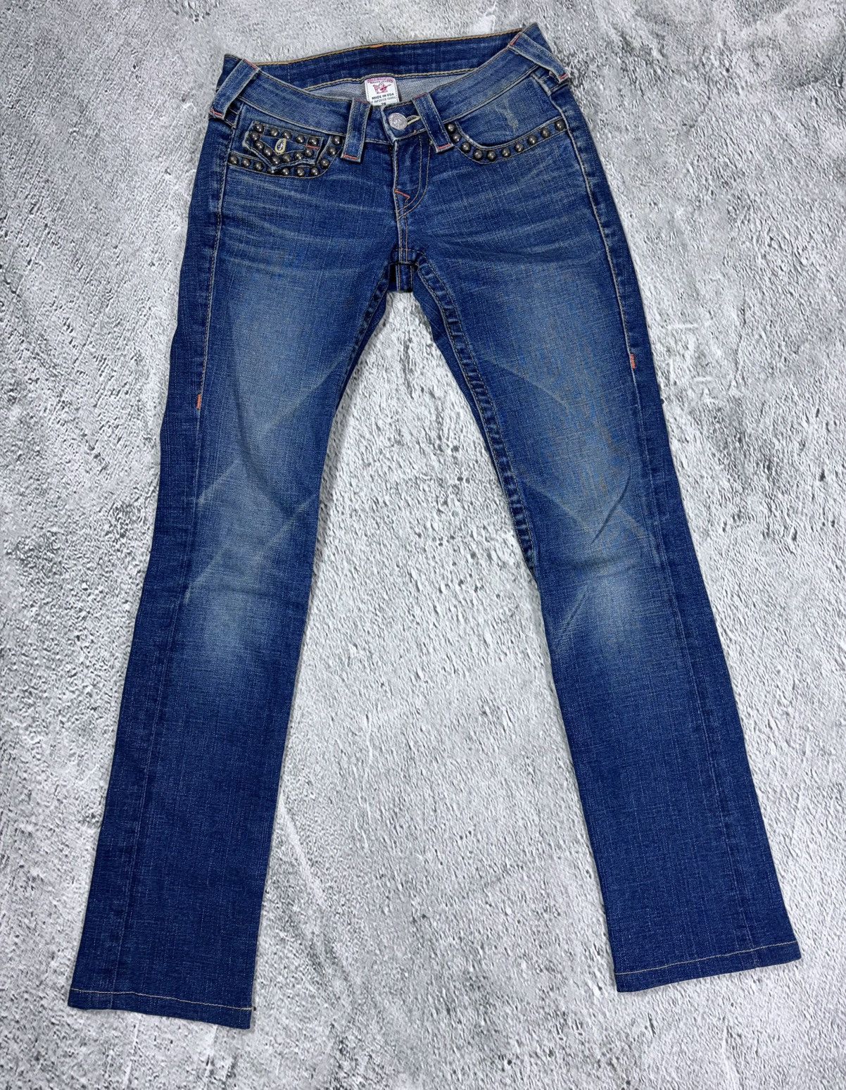 True Religion True Religion jeans studded blue flared Billy Size 24" / US 00 / IT 34 - 6 Thumbnail