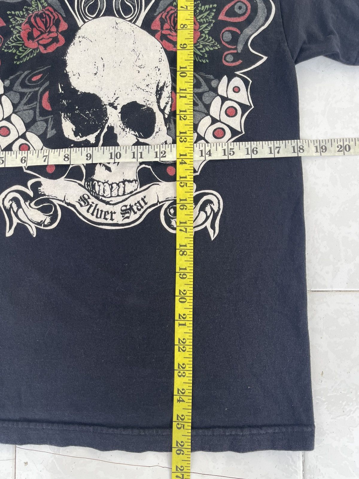 Vintage Vintage Skull Wing Silver Star Shirt Tee Size US S / EU 44-46 / 1 - 15 Thumbnail