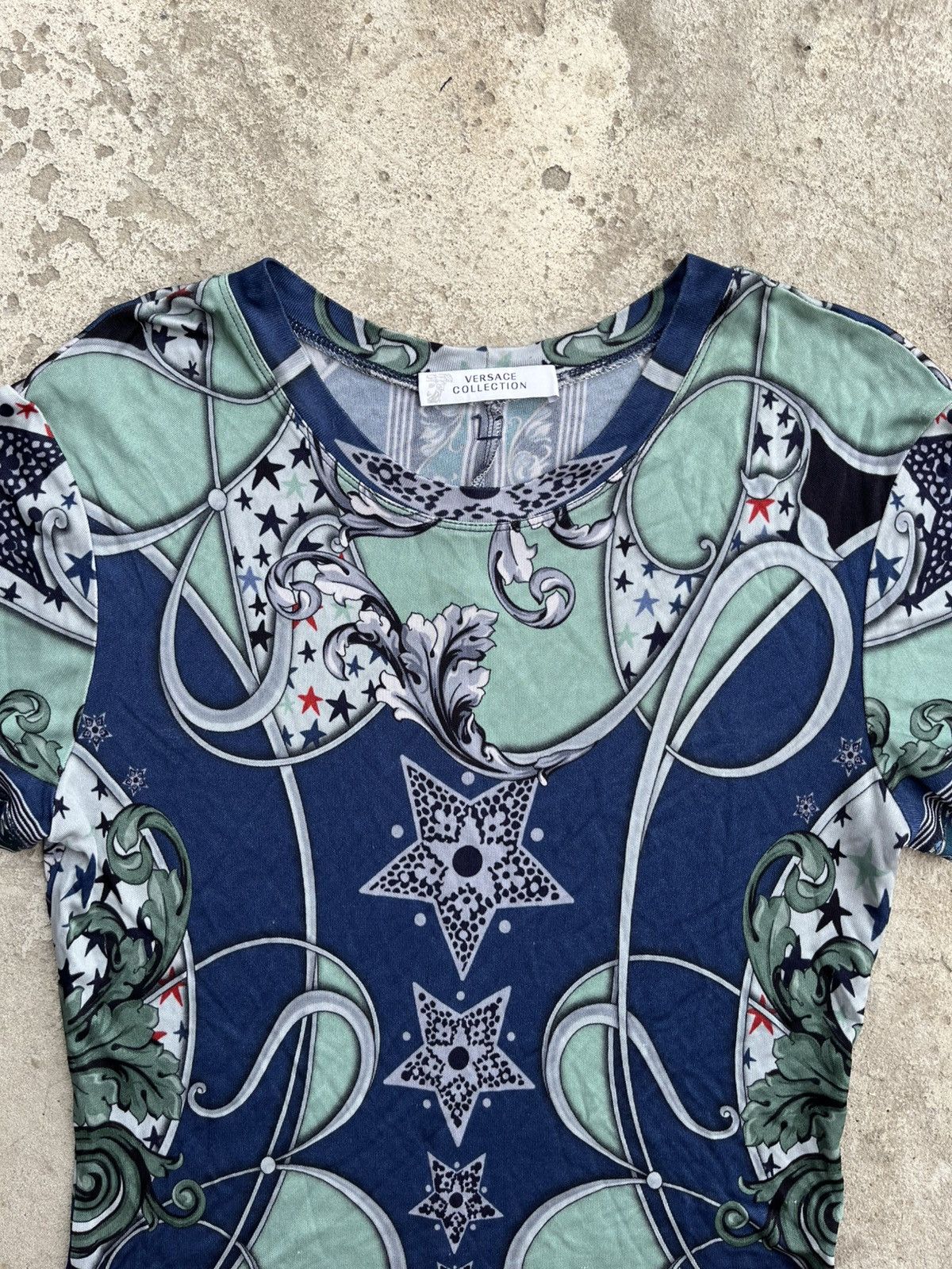 Versace 00’s Gianni Versace Y2K Mesh Tank Top Blouse T-Shirts Size M / US 6-8 / IT 42-44 - 2 Thumbnail