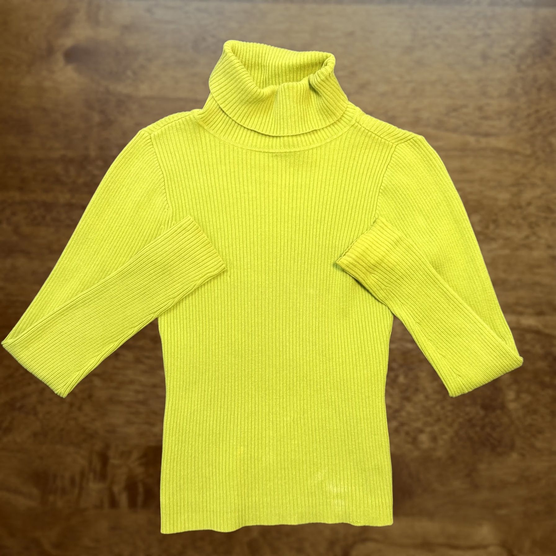 Gap VINTAGE Gap Slim XS Green Turtleneck Pullover Knit Sweater Womens Size XS / US 0-2 / IT 36-38 - 1 Thumbnail