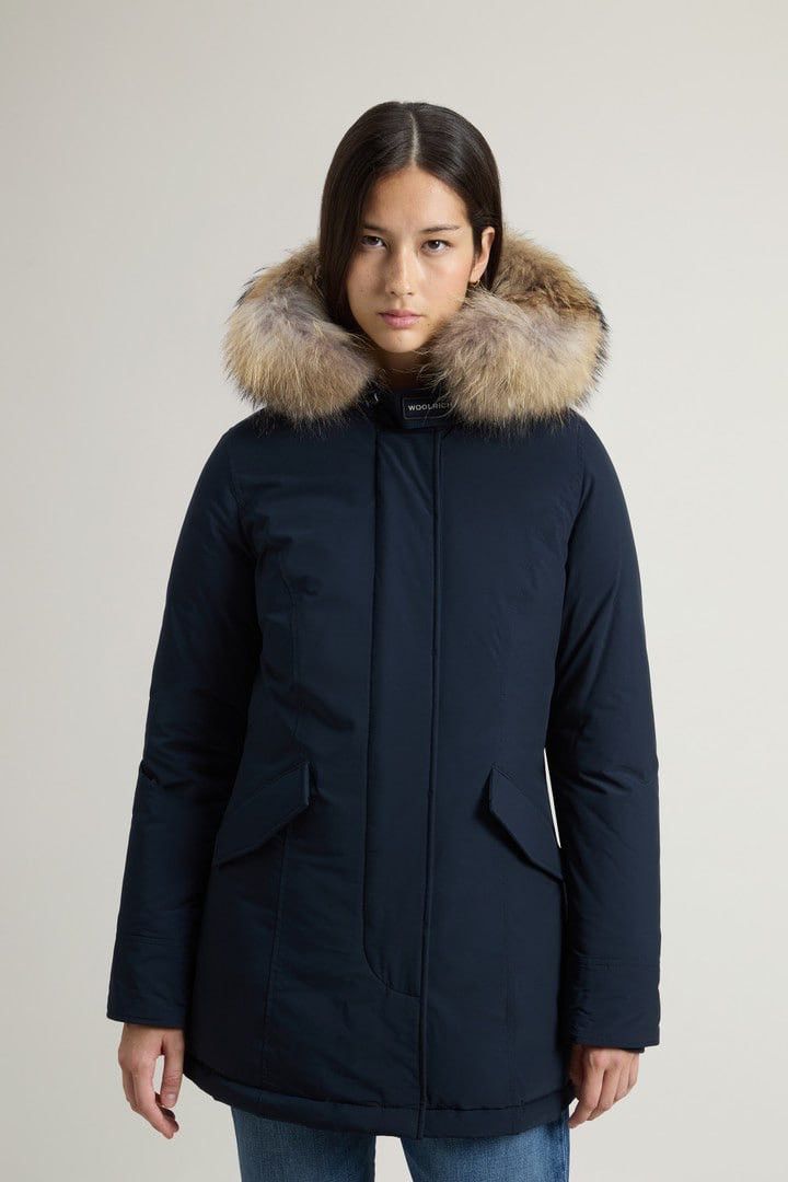 Woolrich Woolen Mills Woolrich Arctic Raccoon Down parka blue Fur hooded Jacket Size XS / US 0-2 / IT 36-38 - 3 Thumbnail