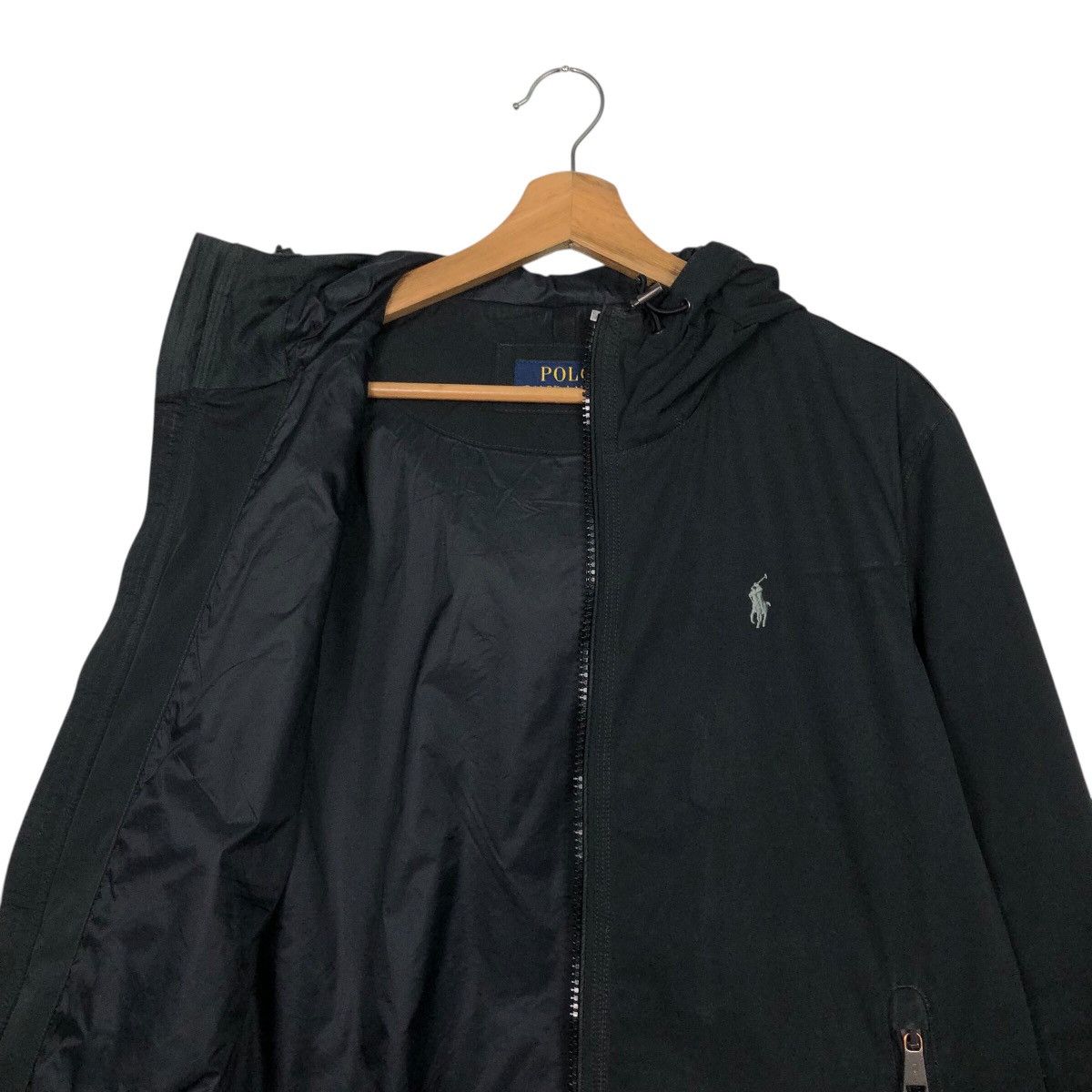 Polo Ralph Lauren 📌Rich Black Vintage Biker Jacket Zipper Polo Ralph Lauren Size US S / EU 44-46 / 1 - 14 Thumbnail