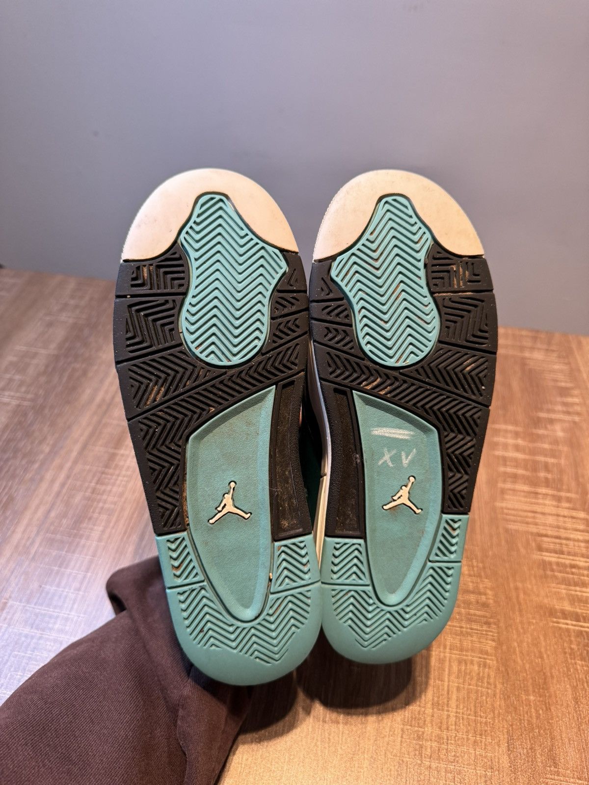 Jordan Brand NIKE AIR JORDAN 4 IV TEAL WHITE BLACK SIZE 5.5Y/ W 7 Shoes Size US 7 / IT 37 - 6 Thumbnail
