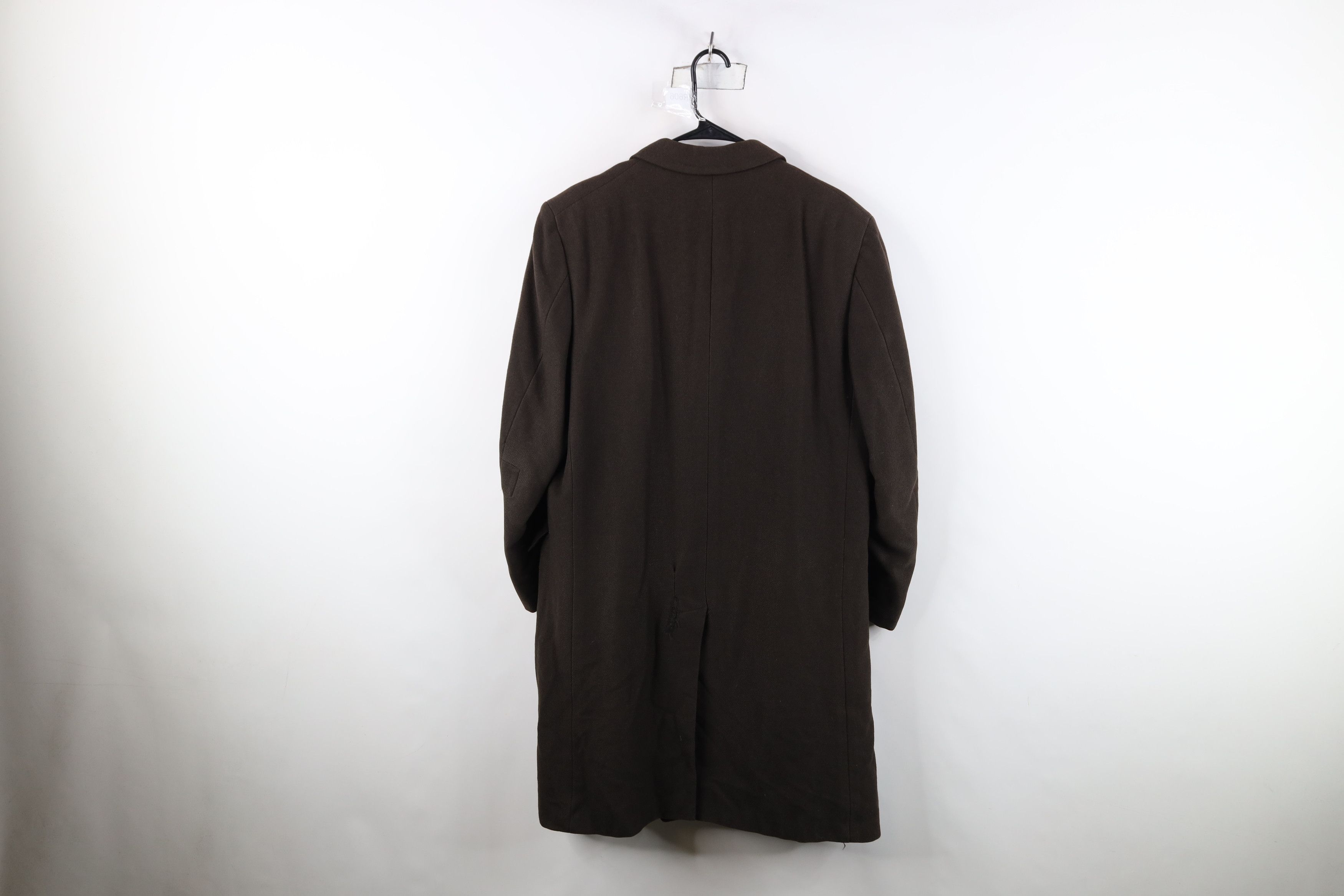 Vintage Vintage 60s Rockabilly Cashmere Overcoat Jacket Brown USA Size US XXL / EU 58 / 5 - 15 Thumbnail