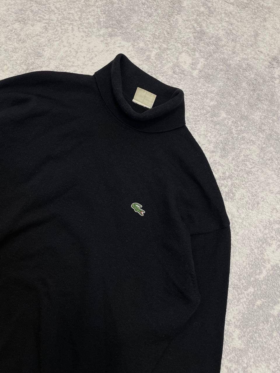 Lacoste Vintage Lacoste Wool Turtleneck Sweater Black Woolmark 90s Size US XL / EU 56 / 4 - 3 Thumbnail
