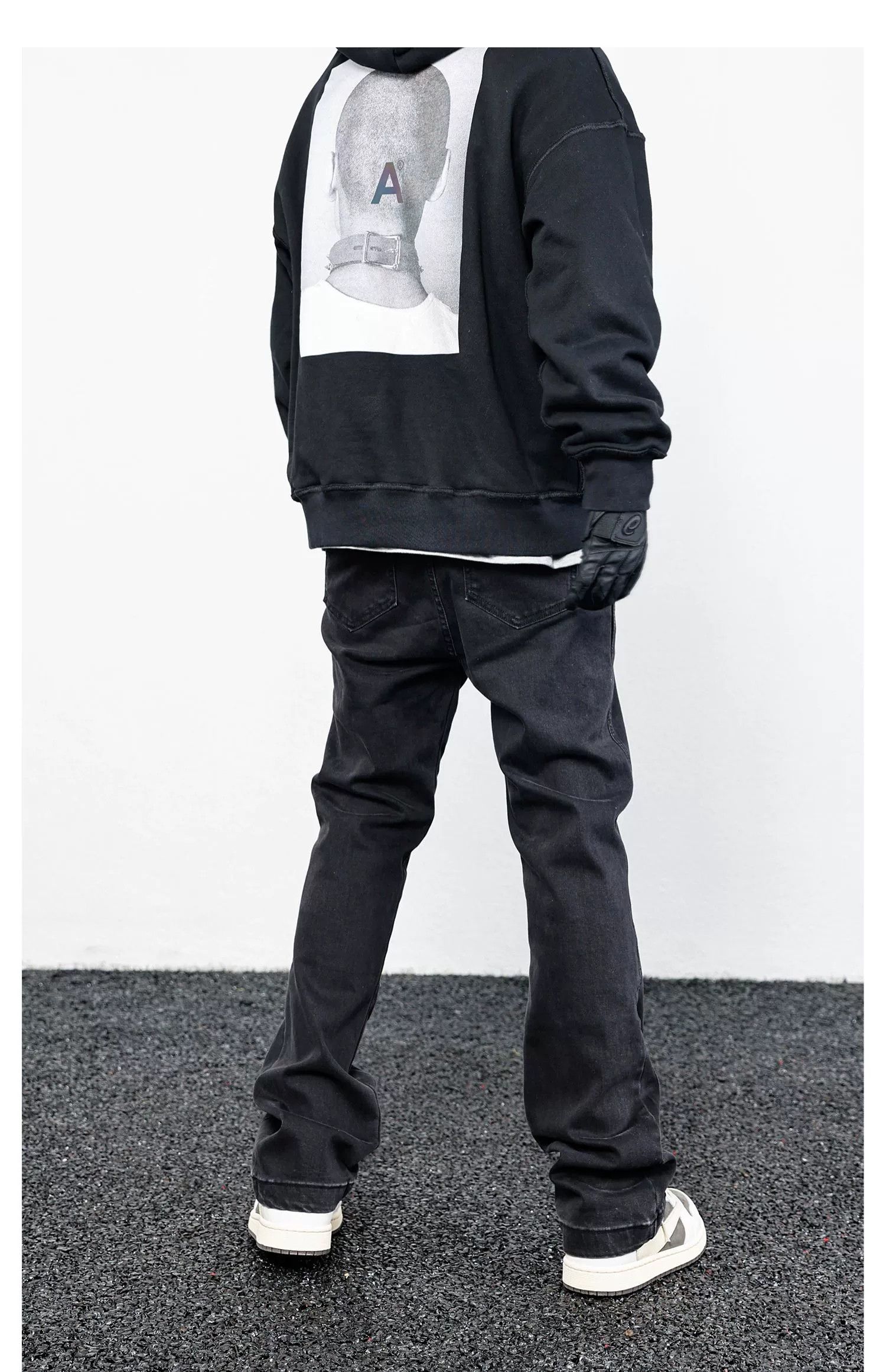Designer × Jean × Vintage faded patchwork skate hiphop bootcut jeans Size US 36 / EU 52 - 9 Thumbnail
