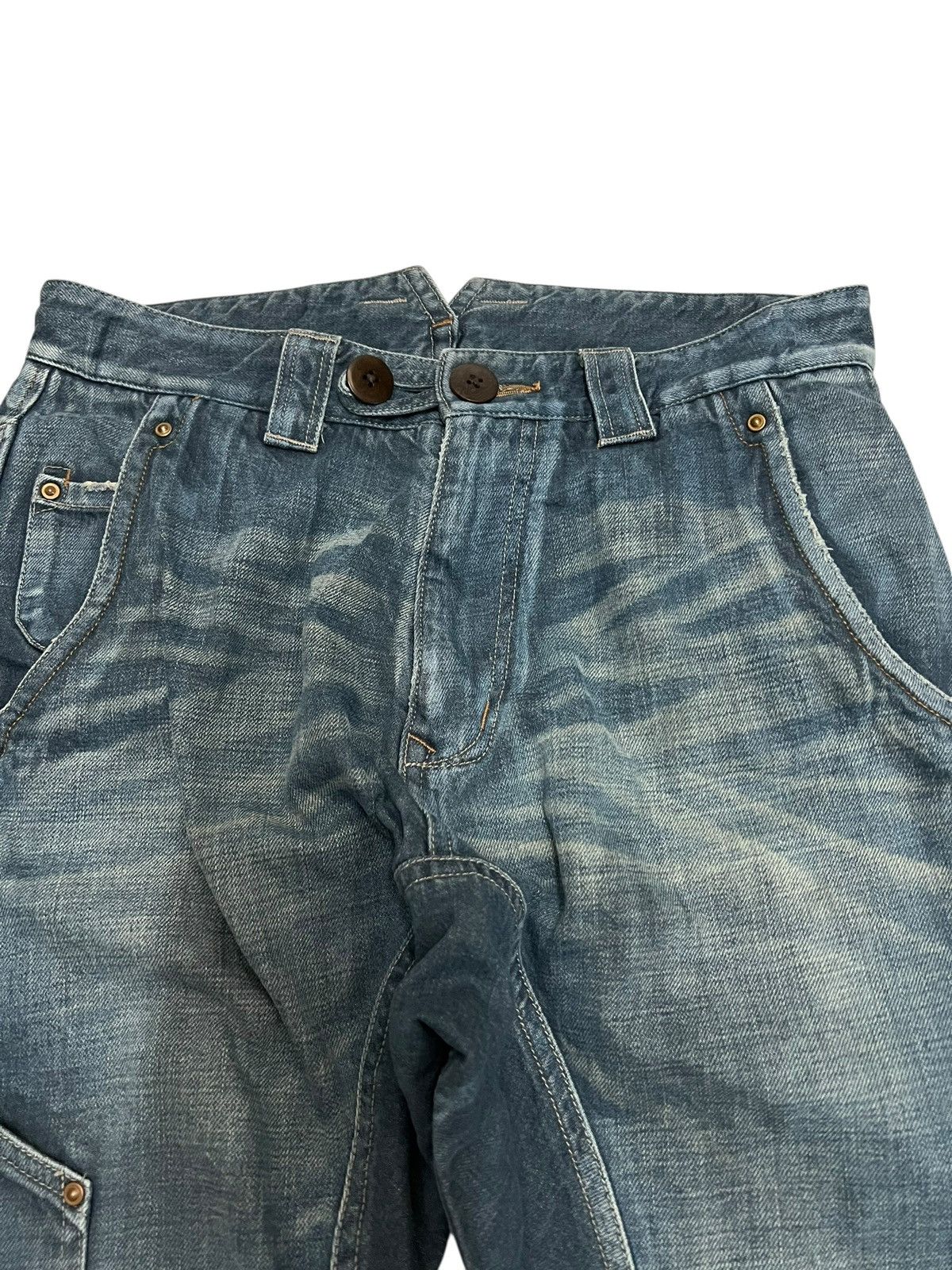 Japanese Brand Vintage Japanese Brand HALB Sedionaries Half Jean Size US 31 - 3 Thumbnail