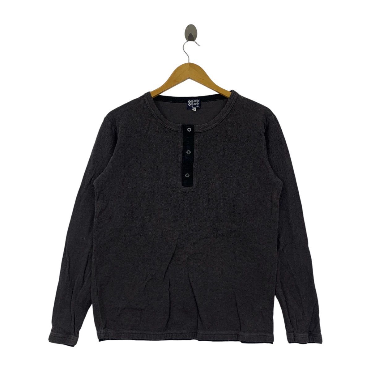 Takeo Kikuchi Vintage TAKEO KIKUCHI JAPAN Minimalist Henley Tee Shirt Size M / US 6-8 / IT 42-44 - 1 Thumbnail