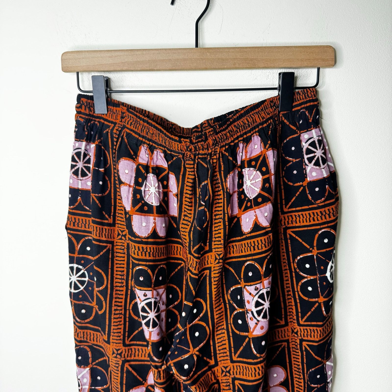 Natalie Martin NATALIE MARTIN Ankle Length Printed Pull on Drawstring Pants Size 27" / US 4 / IT 40 - 3 Thumbnail