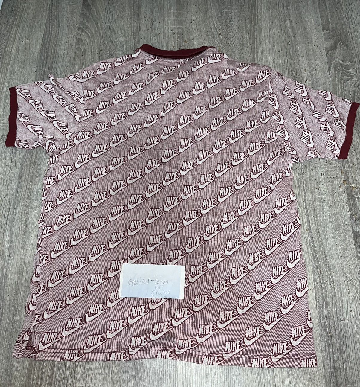 Nike × Supreme Supreme Nike Jacquard Polo Burgundy Red Size US L / EU 52-54 / 3 - 3 Thumbnail