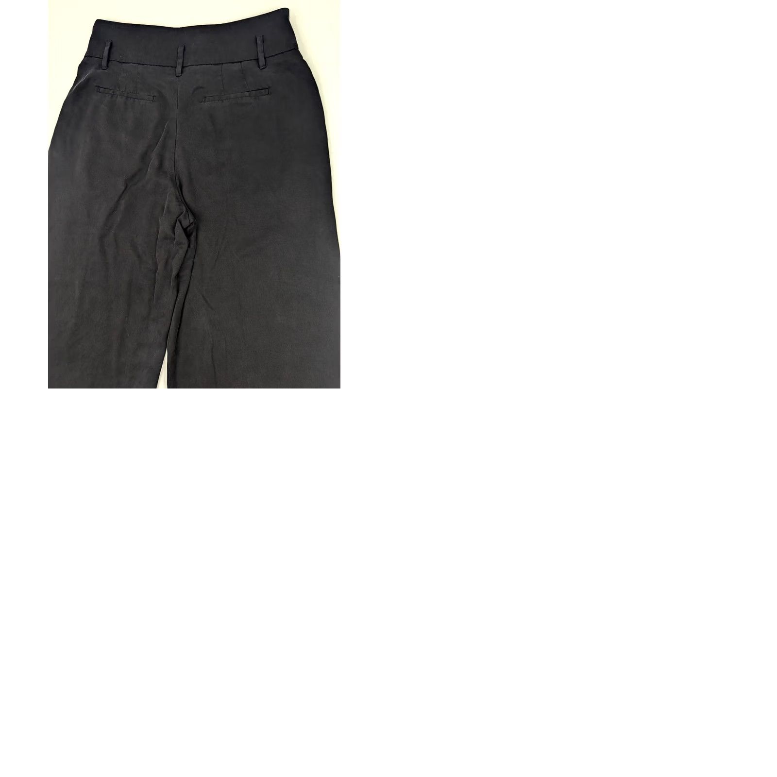 White House Black Market VINTAGE? No — White House Black Market The Wide Leg Capri Pants Women 8 Black w Belt 29x25 Capri Wide-Leg Adults Women Size 30" / US 8 / IT 44 - 9 Thumbnail