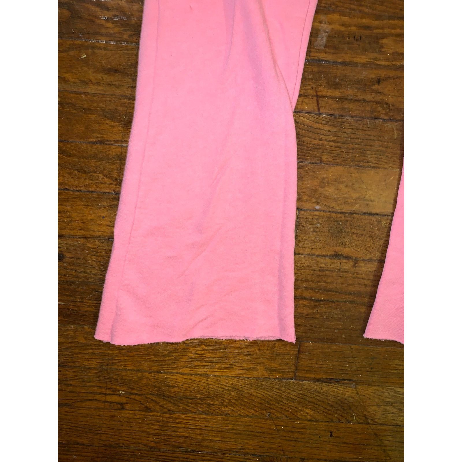 Pink × Victoria's Secret × Vintage VTG Victoria's Secret PINK Flare Sweatpants Y2K Pink Large Size 31" - 7 Thumbnail