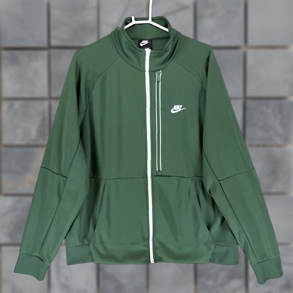 Nike Nike Sportswear Tribute Track Jacket Mens 2XL Green Full Zip Jacket Featured DA0003-337 Size US XXL / EU 58 / 5 - 1 Thumbnail