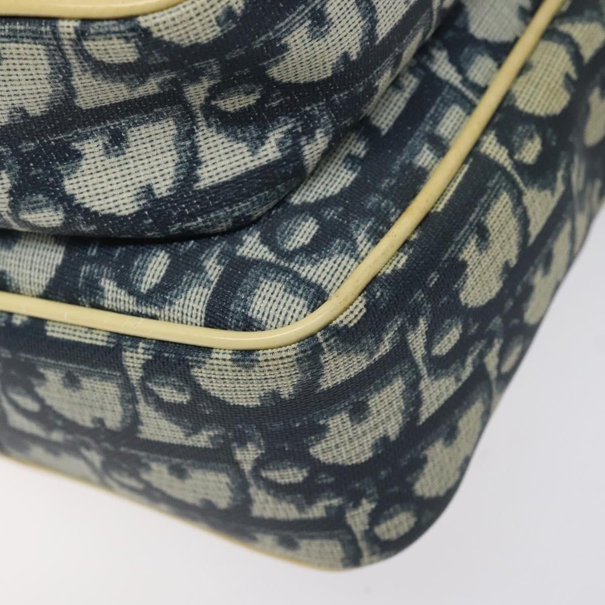 Dior DIOR Trotter Canvas Shoulder Bag Navy Gold Size ONE SIZE - 10 Thumbnail