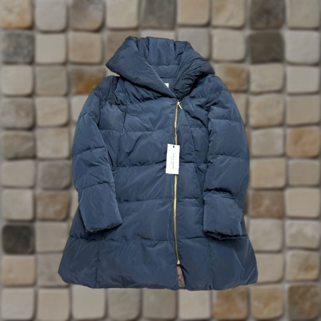 Cole Haan VINTAGE? No. Cole Haan Jacket Womens XL Blue Down Insulated Full Zip Puffer New Size XL / US 12-14 / IT 48-50 - 1 Thumbnail