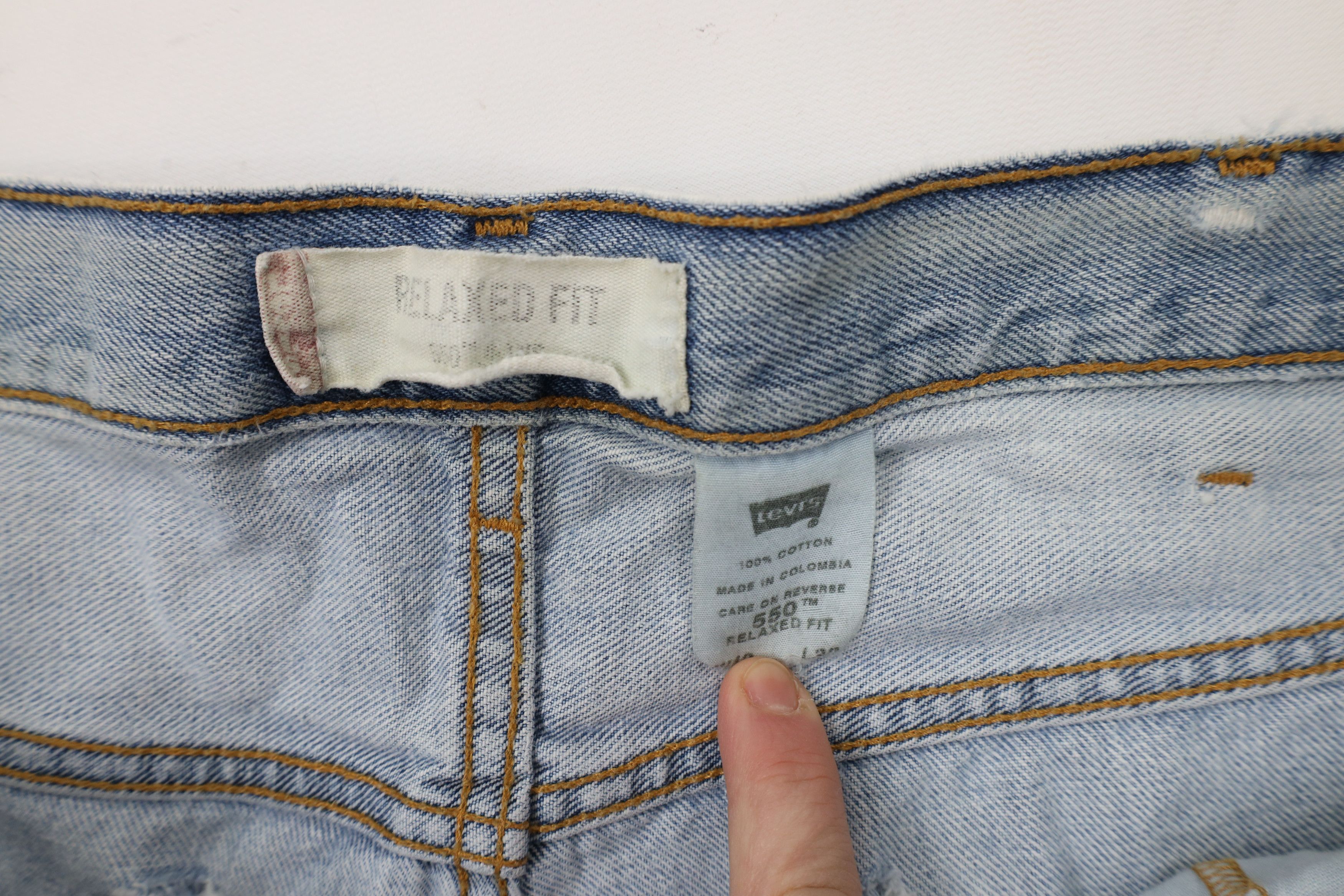 Levi's × Vintage Vintage Y2K Levis 550 Relaxed Fit Tapered Leg Denim Jeans Size US 42 / EU 58 - 11 Thumbnail