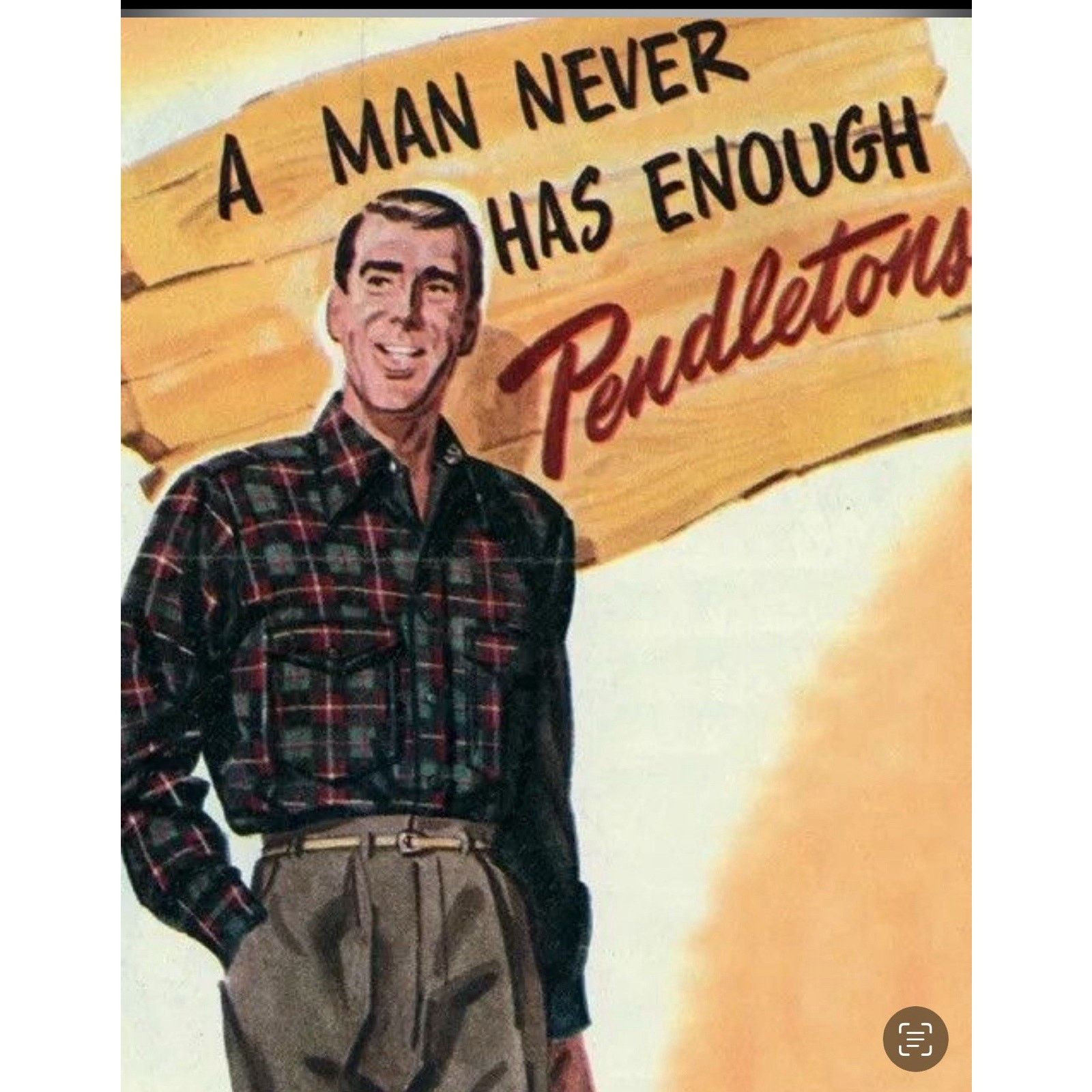 Pendleton Vintage Pendleton Mens 40 Camel Virgin Wool Coat Brown Fur Size US XXS / EU 40 - 15 Thumbnail