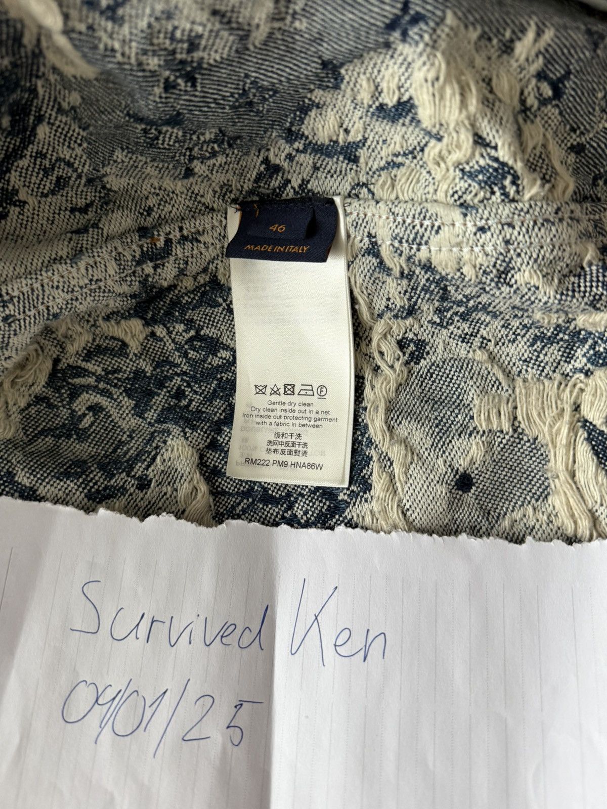 Louis Vuitton Virgil Abloh Tapestry Denim Jacket Louis Vuitton Size US S / EU 44-46 / 1 - 11 Thumbnail