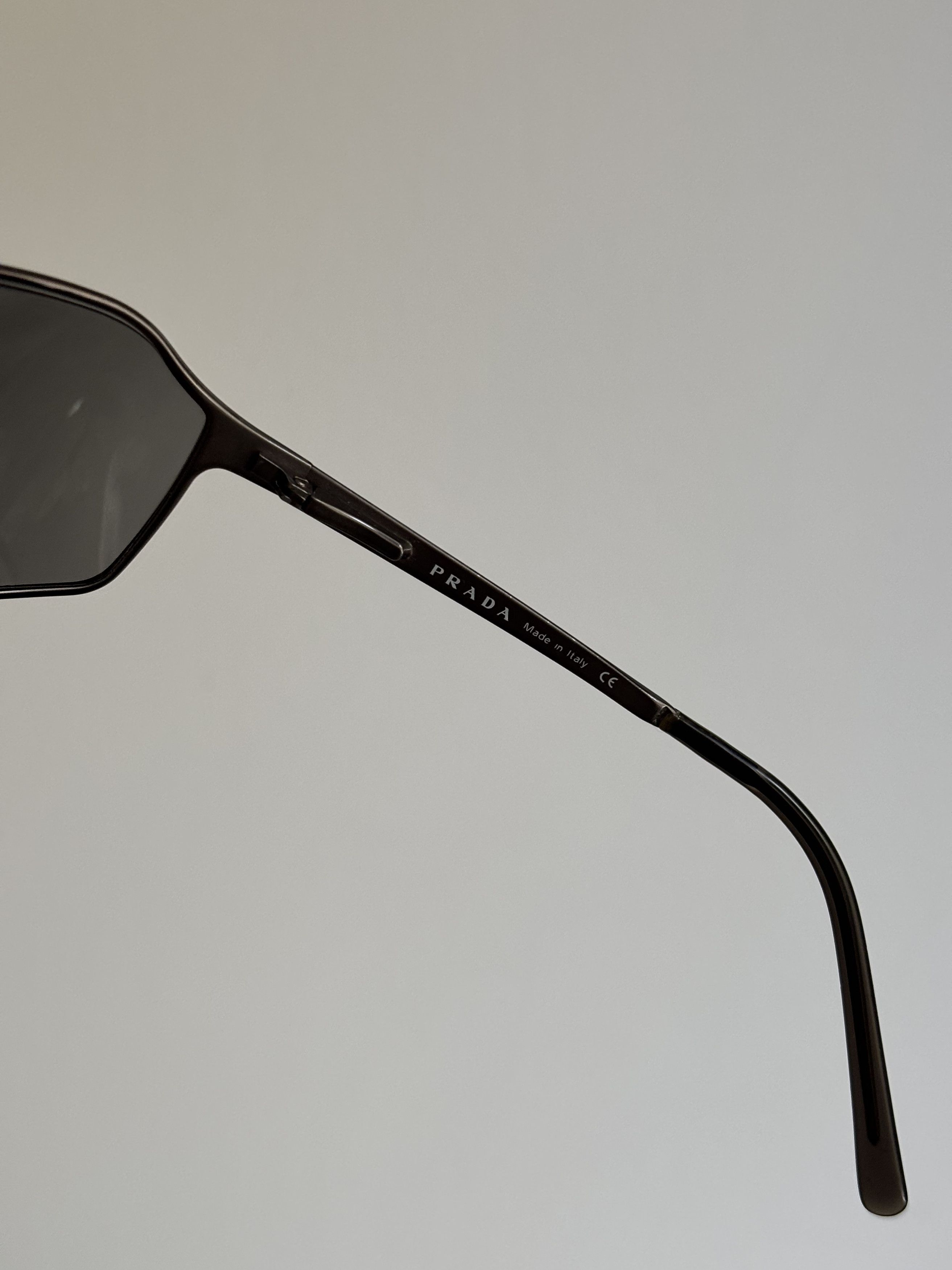 Prada PRADA Sunglasses Rectangle Wrap Shield Symbole RI926 Size ONE SIZE - 8 Thumbnail