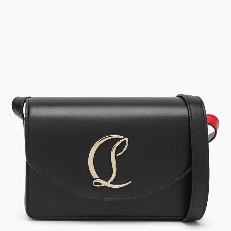 image of Christian Louboutin Black/gold Leather Shoulder Bag, Women's