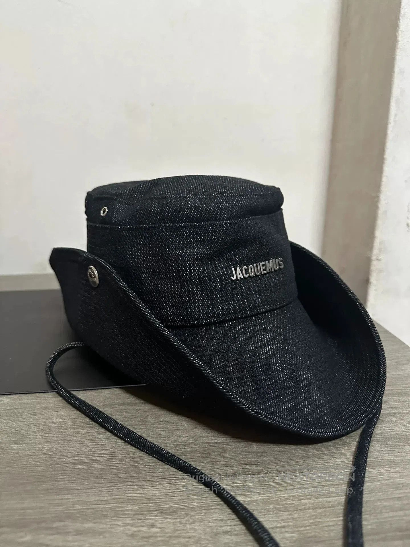 Jacquemus 25SS Reversible Denim Bucket Hat.
