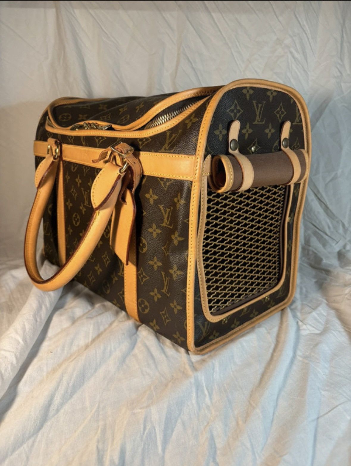 Louis Vuitton LOUIS VUITTON Sac Chien 40 monogram dog carrier shoulder bag Size ONE SIZE - 1 Thumbnail