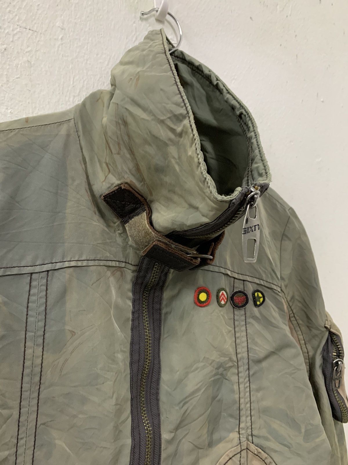 Miss Sixty × Vintage Miss Sixty Double zipper Bomber Jacket Leather Trimming Size XS / US 0-2 / IT 36-38 - 10 Thumbnail