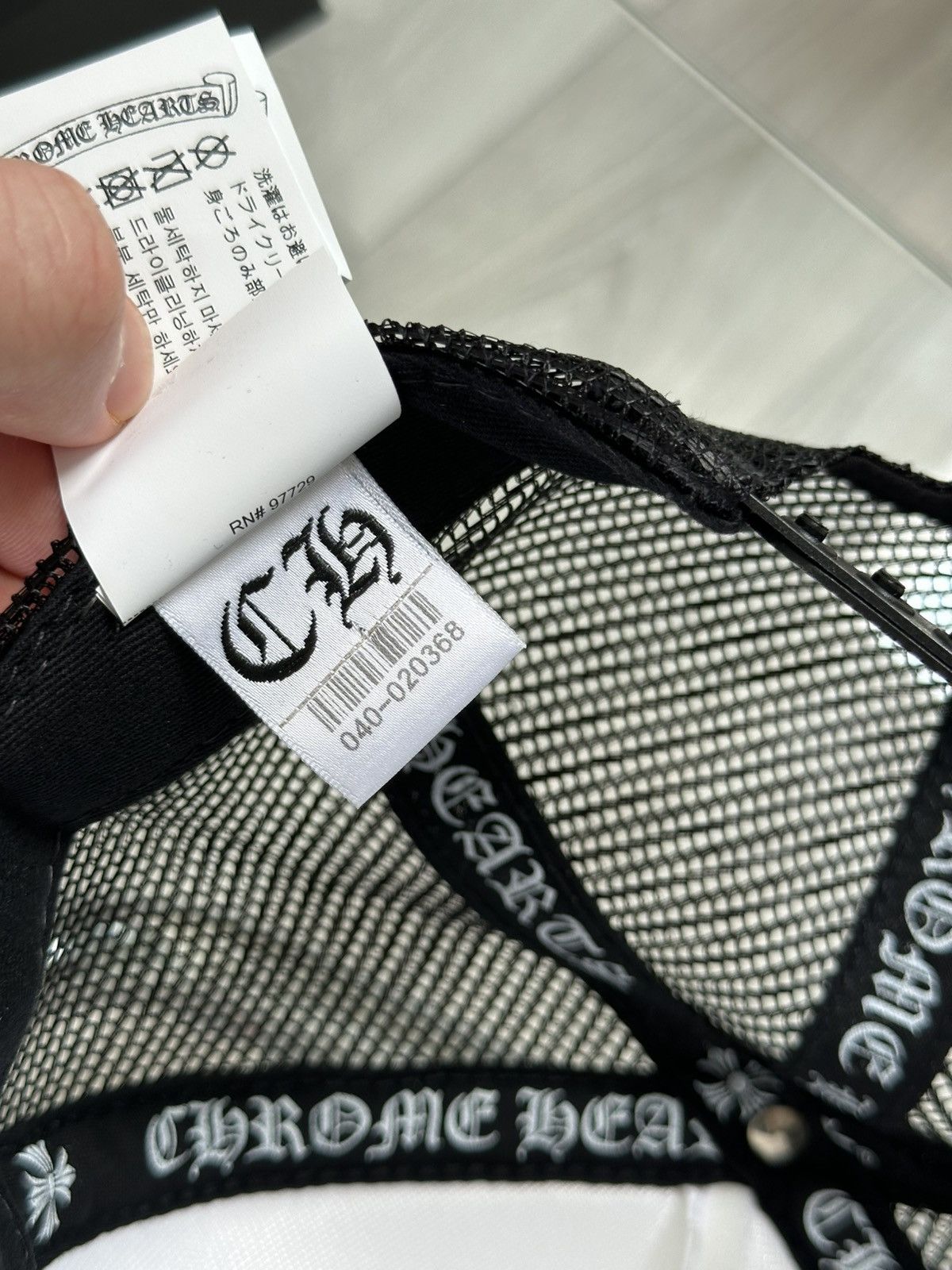 Chrome Hearts Chrome Hearts F*CK Hollywood Trucker White Size ONE SIZE - 4 Thumbnail
